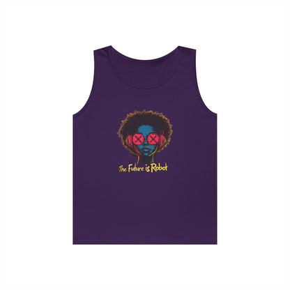 The Future is Robot: Graphic Tank Top, Music Lover Apparel, Unisex Summer Wear, Festival Tee, Gift for Artists
