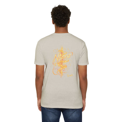 Conscious Vibes Unisex CVC Jersey T-shirt - Nature-Inspired Graphic Tee