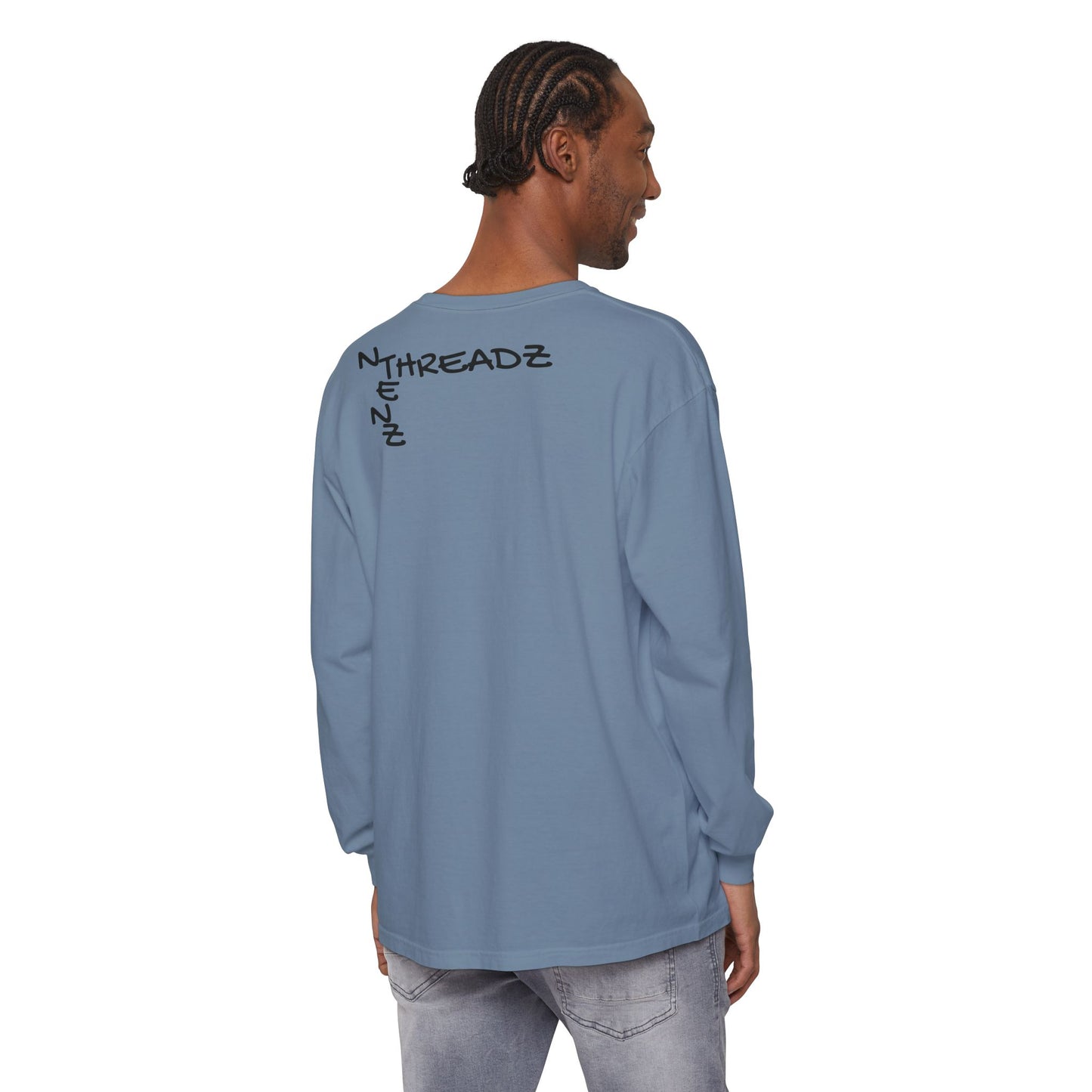 Haze: Unisex Garment-dyed Long Sleeve T-Shirt