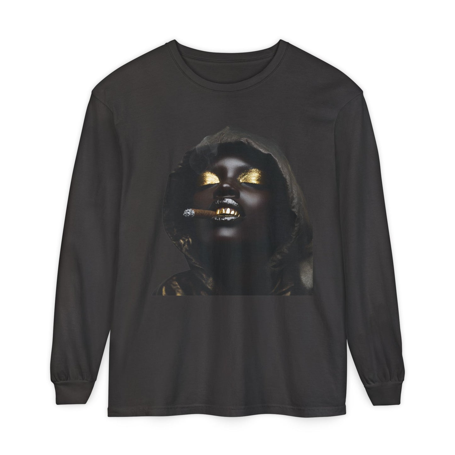 Haze: Unisex Garment-dyed Long Sleeve T-Shirt