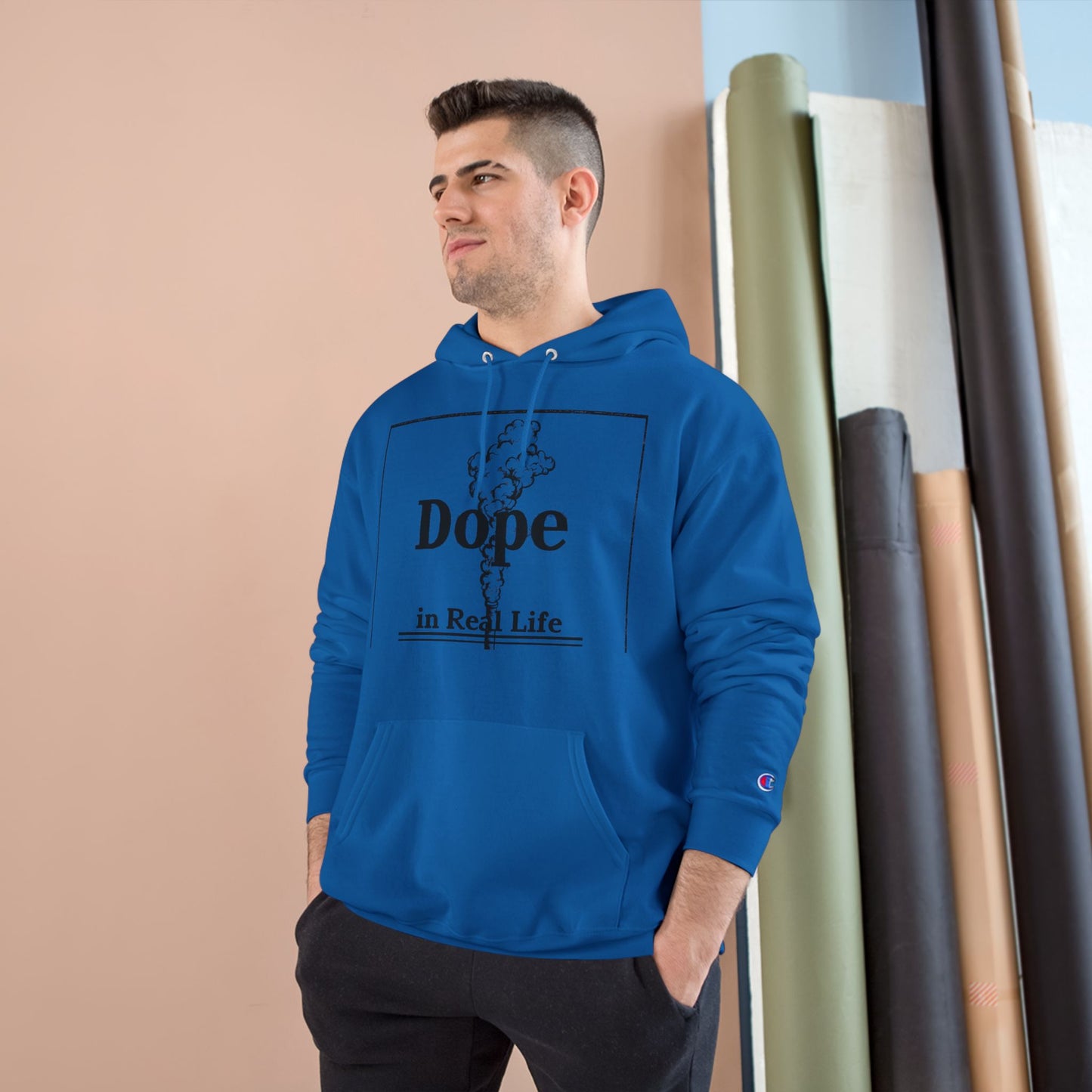 Dope in Real Life Champion Hoodie | Trendy Streetwear for Urban Lifestyle