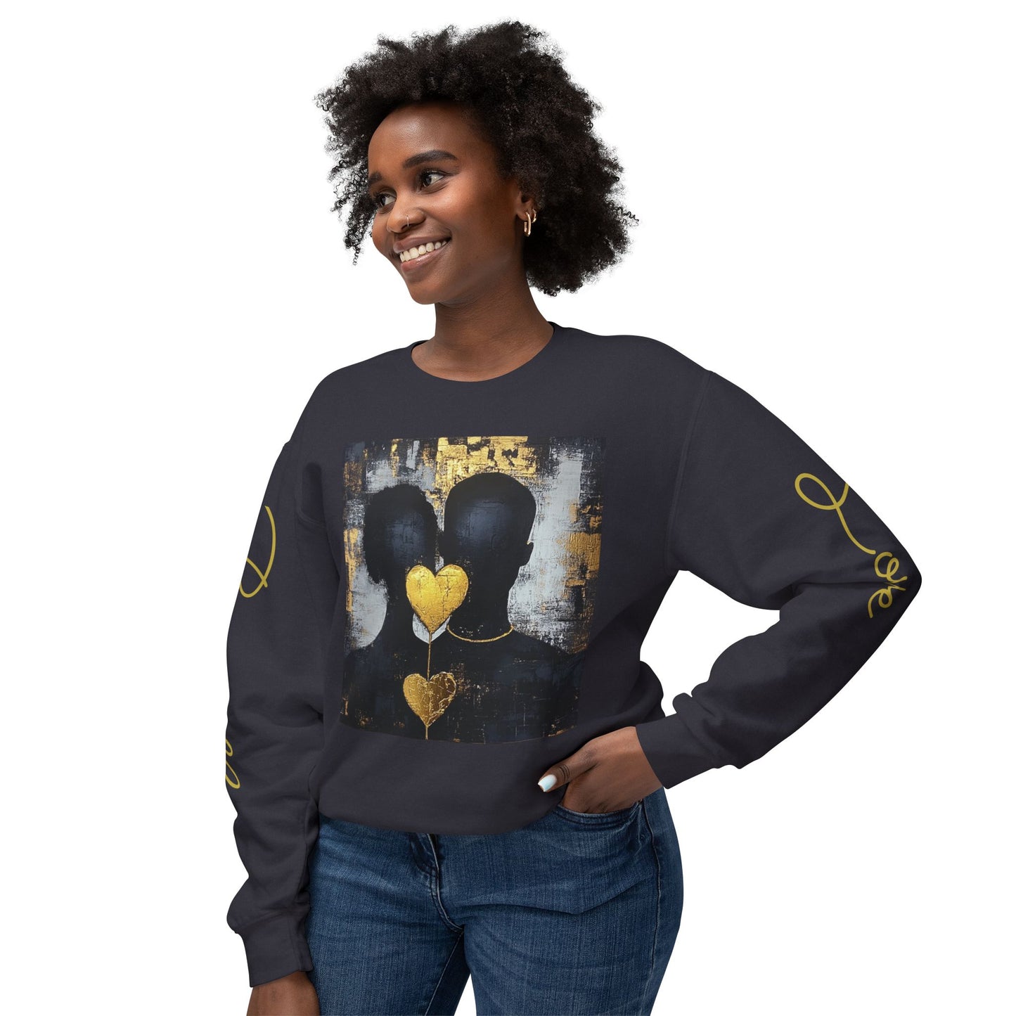 Boundless love: Unisex Lightweight Crewneck Sweatshirt