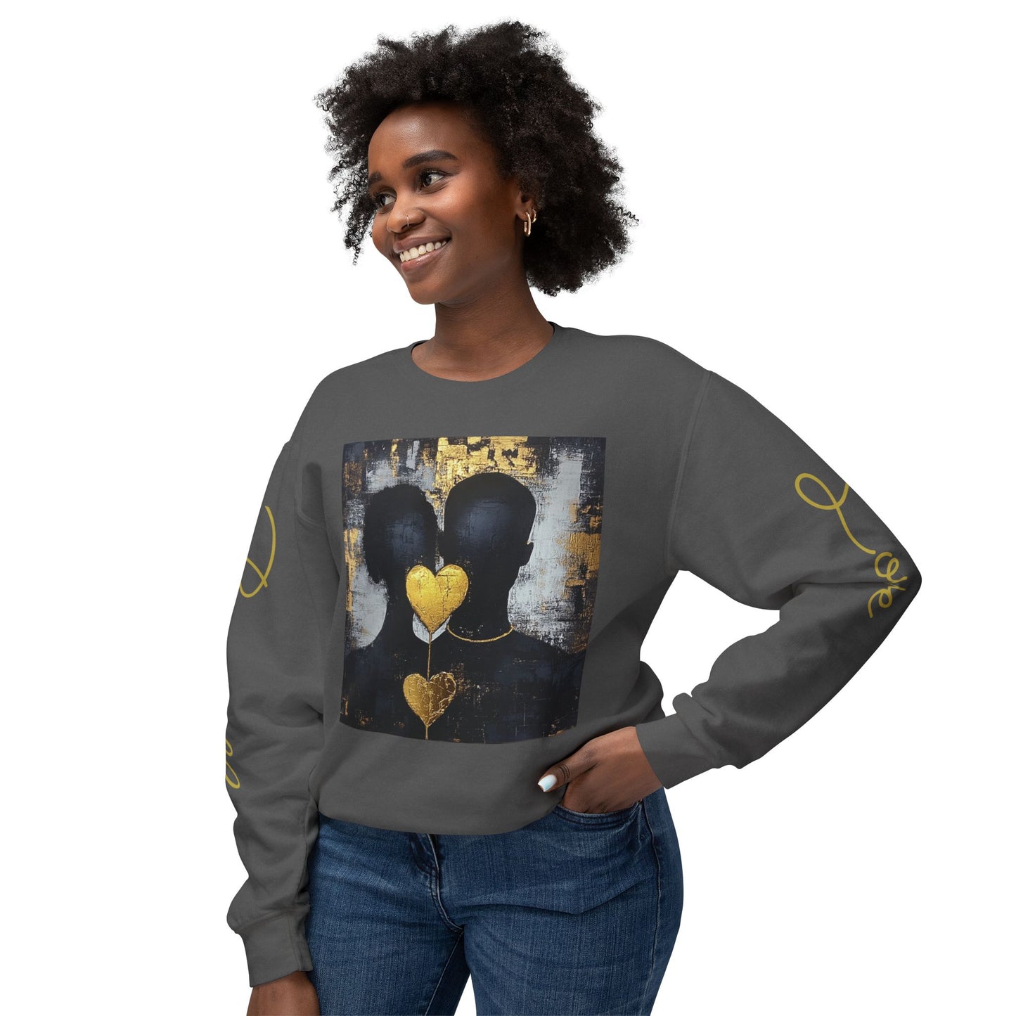 Boundless love: Unisex Lightweight Crewneck Sweatshirt