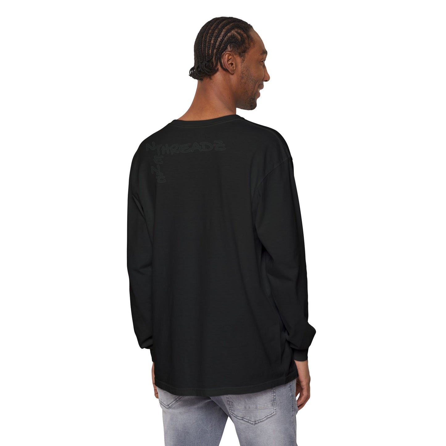 Haze: Unisex Garment-dyed Long Sleeve T-Shirt