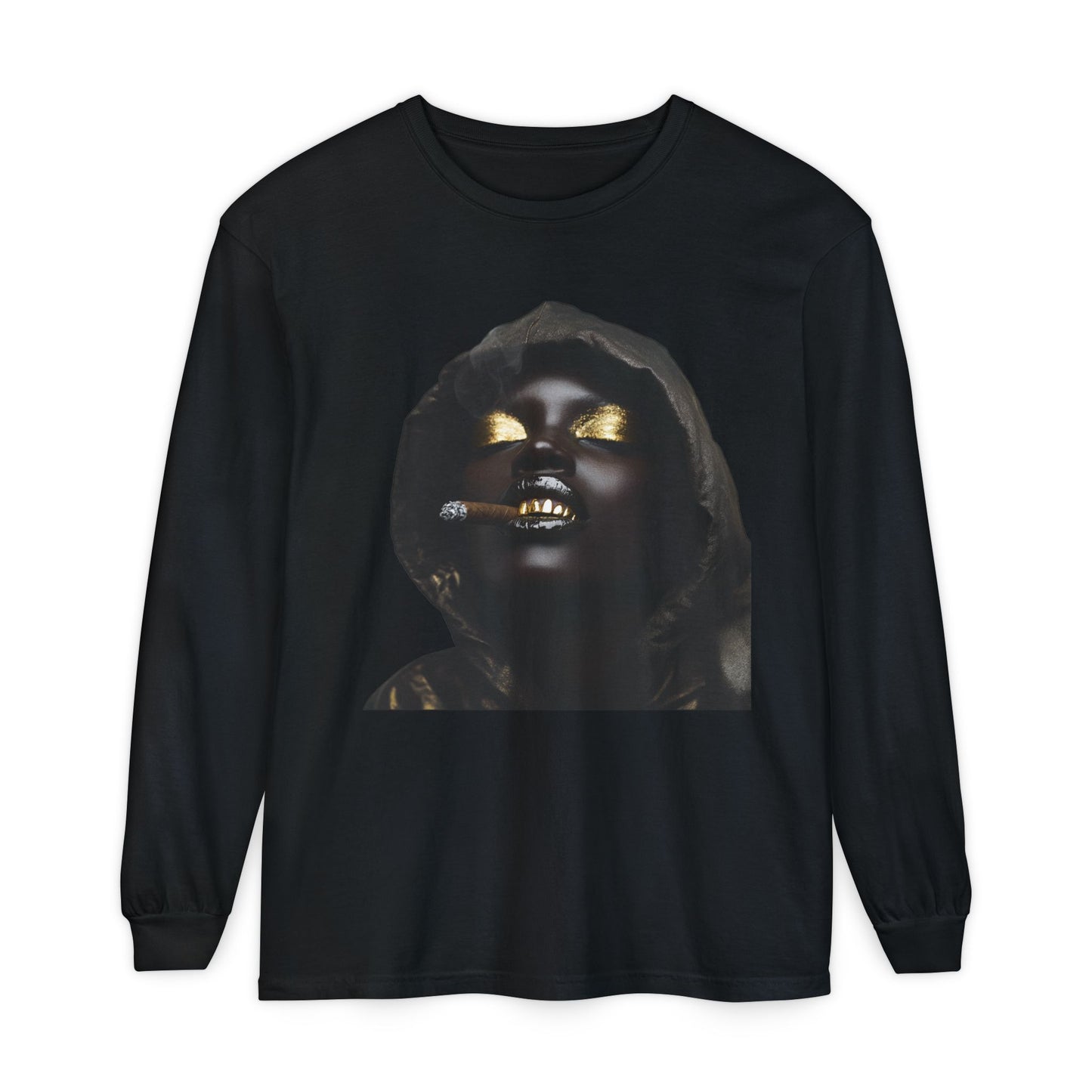 Haze: Unisex Garment-dyed Long Sleeve T-Shirt