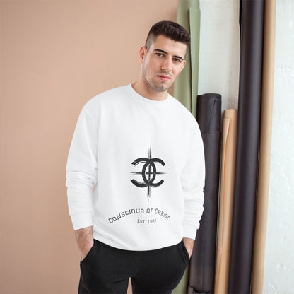 Conscious of Christ Champion Sweatshirt - Faith-Inspired Apparel